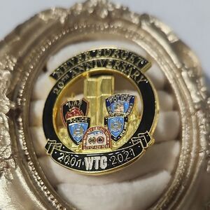20th Anniversary September 11th 2001 WTC Commemorative Pin Never Forget